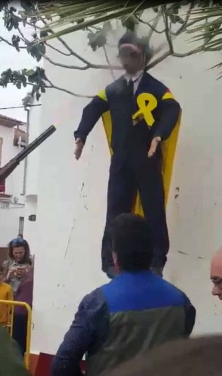 Archivan la denuncia de la Generalitat por quema y tiroteo de «Puigdemont» en Coripe