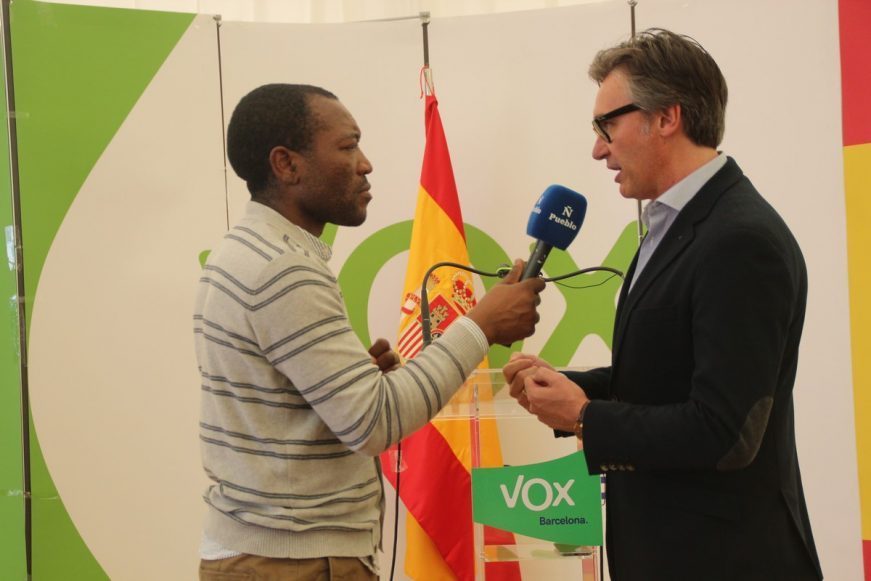 FOTOGRAFÍA. BARCELONA (ESPAÑA), FERIA DE ABRIL DE 2019. Los diputados andaluces de VOX. Ñ Pueblo