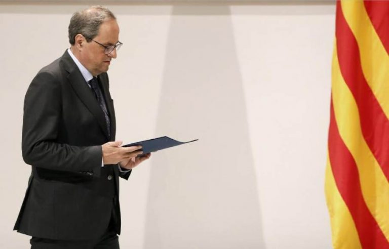 Torra denuncia una «deriva represiva» de España contra el independentismo