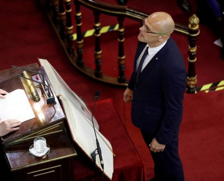 El preso del «Procés» Romeva, suspendido en aplicación del Art. 384 de la Ley (Lecrim)