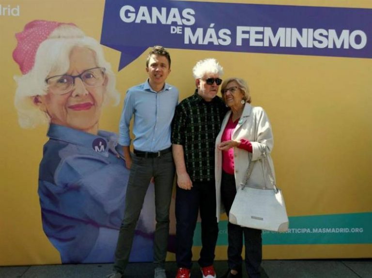 Almodóvar apoya la candidatura de ultraizquierda de Errejón y Carmena
