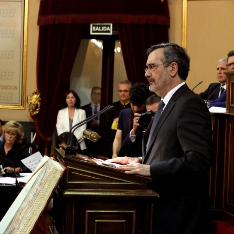 El presidente del Senado, Manuel Cruz Rodríguez (PSOE), a favor del independentismo