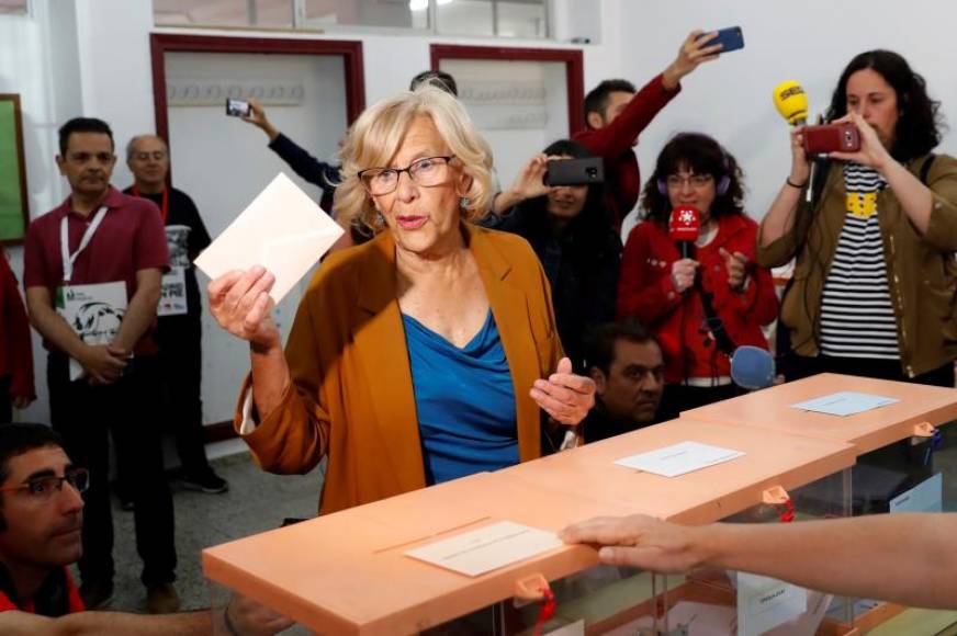 FOTOGRAFÍA. MADRID (ESPAÑA), 26.05.2019. La alcaldesa de Madrid y aspirante a la reelección de Más Madrid, Manuela Carmena. Efe