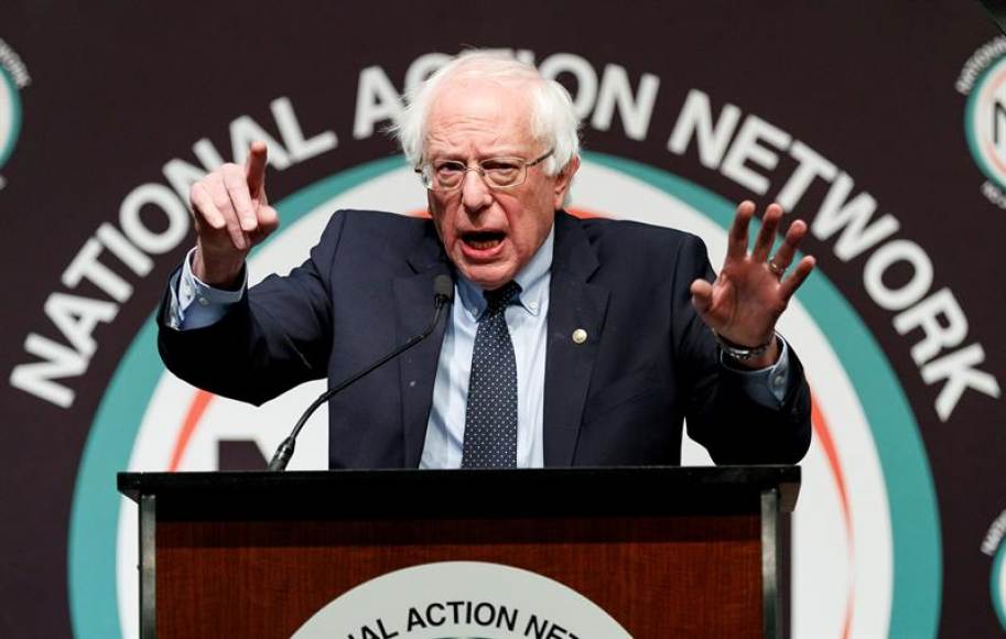 FOTOGRAFÍA. NUEVA YORK (EEUU), AÑO 2019. Vista del senador estadounidense Bernie Sanders. Este hombre quiere que la ultraizquierda siga gobernando en Barcelona. Efe