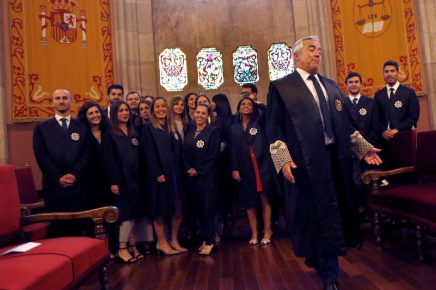 FOTOGRAFÍA. BARCELONA (ESPAÑA), 17.07.2019. El fiscal superior de Cataluña, Francisco Bañeres (d) en el TSJC. Efe.