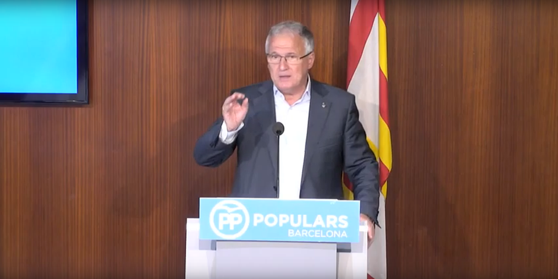 FOTOGRAFÍA. BARCELONA (ESPAÑA), 25.07.2019. Vista del presidente del Grupo municipal Popular en el Ayuntamiento de Barcelona, Josep Bou Vila. Ñ Pueblo FOTOGRAFÍA. BARCELONA (ESPAÑA), 25.07.2019. Vista del presidente del Grupo municipal Popular en el Ayuntamiento de Barcelona, Josep Bou Vila. Ñ Pueblo