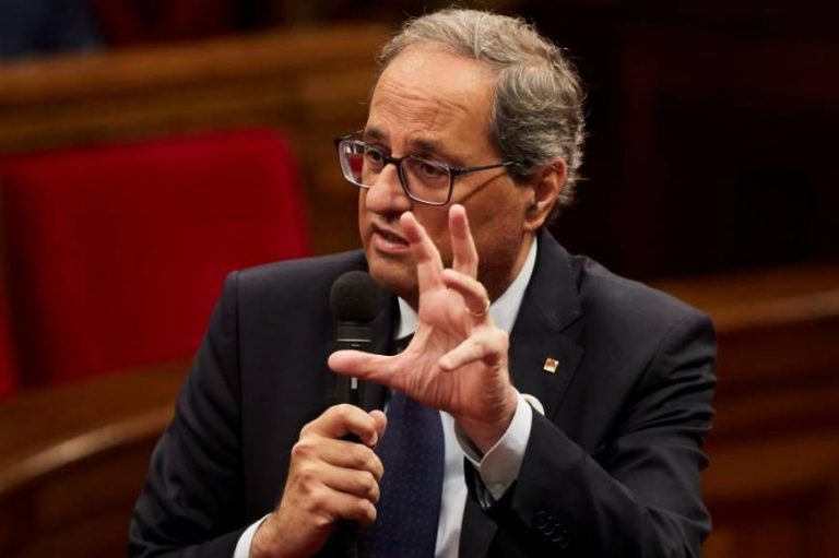Torra se mofa del número de «fugados de Ciudadanos a un ritmo diabólico»