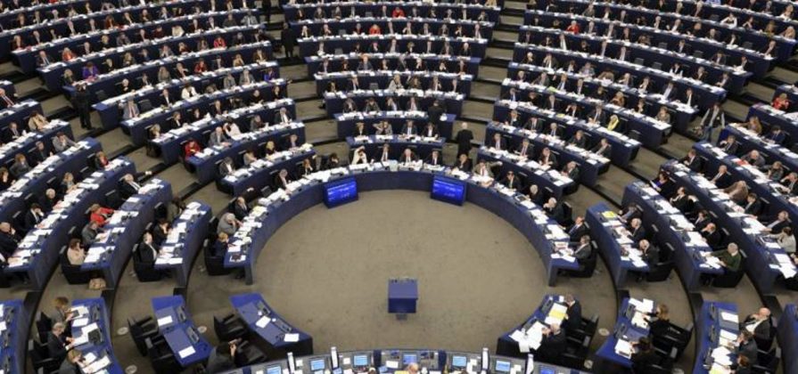 FOTOGRAFÍA. BRUSELAS (BÉGICA), MAYO 2018. Vista de un pleno del Parlamento Europeo coincidiendo con la visita de una delegación de eurodiputados. Efe