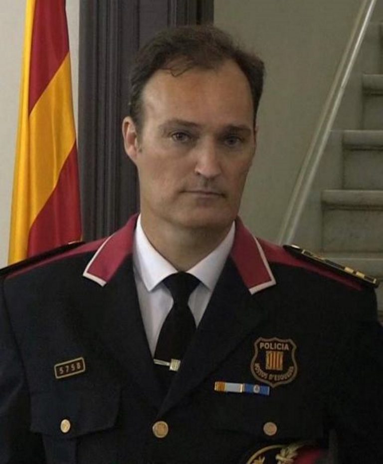 FOTOGRAFÍA. CATALUÑA (ESPAÑA), AÑO 2019. Vista del policía autonómico de la Generalidad de Cataluña Mozos de Escuadra, Eduard Sallent, nuevo jefe de los Mozos. Efe