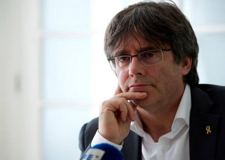 FOTOGRAFÍA. FUERA D ELAS FRONTERAS DE ESPAÑA, AÑO 2019. El protagonista más ausente, el huido expresidente de la Generalidad de Cataluña, Carles Puigdemont. Efe.