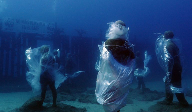FOTOGRAFÍA. LAS PALMAS DE GRAN CANARIA (ESPAÑA), 08.07.2019. Vista de los activistas de la organización ecologista (WWF) lucha contra plastico. Ñ Pueblo (2)