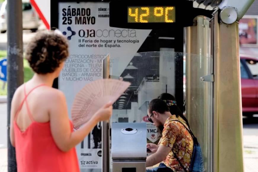 FOTOGRAFÍA. LOGROÑO (ESPAÑA), 29.06.2019. La Agencia Estatal de Meteorología (Aemet) prevé para hoy, sábado, temperaturas en ascenso en el Valle del Ebro. Efe