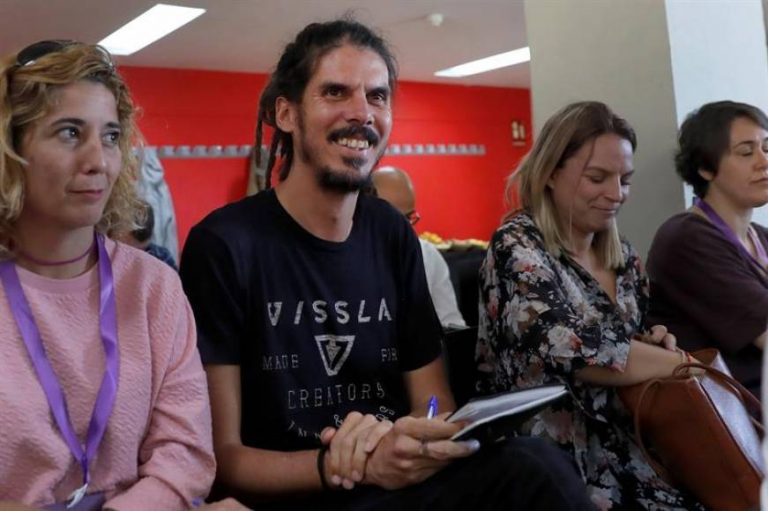 FOTOGRAFÍA. MADRID (ESPAÑA), 08.07.2019. El diputado Alberto Rodríguez, en el Consejo Ciudadano Estatal de Podemos. Efe.