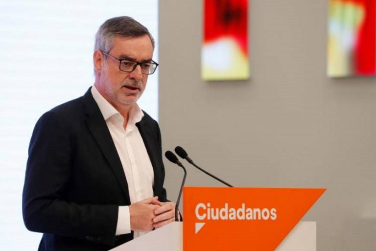 FOTOGRAFÍA. MADRID (ESPAÑA), 10.07.2019. El secretario general de Ciudadanos, José Manuel Villegas, durante la rueda de prensa. Efe.