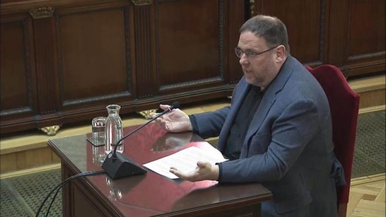 FOTOGRAFÍA. MADRID (ESPAÑA), 12.07.2019. JUICIO DEL PROCÉS. Imagen tomada de la señal institucional del Tribunal Supremo. Efe