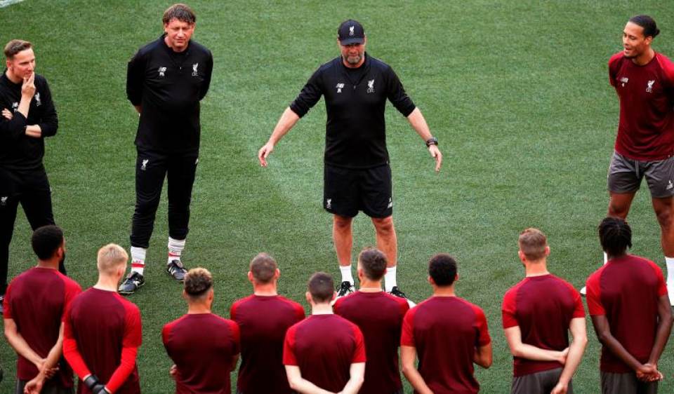 FOTOGRAFÍA. MADRID (ESPAÑA), 31.05.2019. FINAL DE LA LIGA DE CAMPEONES 2019 EN MADRID. El entrenador del Liverpool, el alemán Jürgen Klopp (c). Efe