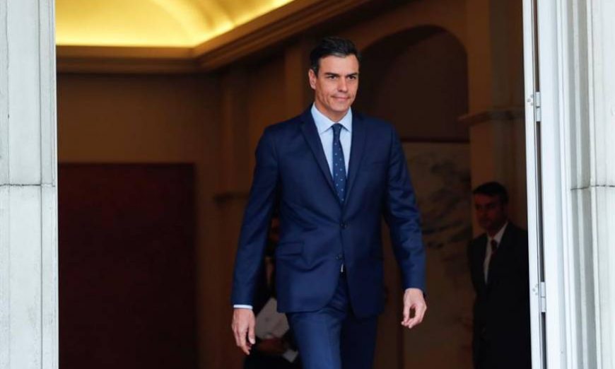 FOTOGRAFÍA. MADRID (ESPAÑA), AÑO 2019. El presidente del Gobierno en funciones, Pedro Sánchez, el pasado 6 de mayo, cuando inició la ronda de contactos con los principales partidos de la oposición tras los comicios del 28A, de cara a su investidura. Efe.
