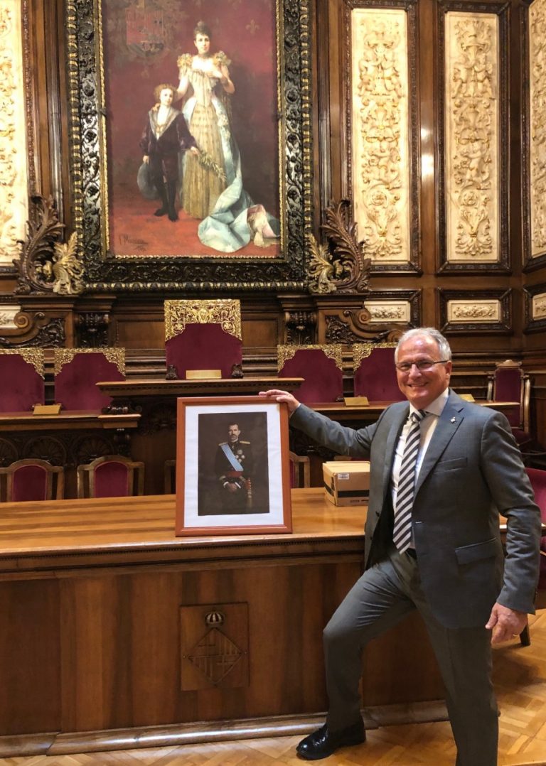 FOTOGRAFÍA. SALON DE PLENOS DEL AYUNTAMIENTO DE BARCELONA (CATALUÑA) ESPAÑA, 19.07.2019. Vista del presidente del Grupo municipal del PP en el Ayuntamiento de Barcelona, Josep Bou. Efe
