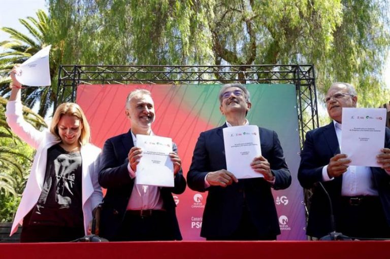 Luchar contra la «pobreza», prioridad del cuatripartito (PSOE, Podemos, NC y ASG)