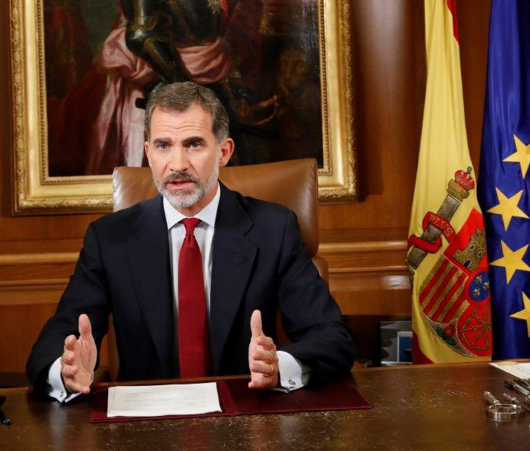Madrid (España), 03.10.2017. Su Majestad el Rey Felipe VI de España; Palacio de La Zarzuela. Lasvocesdelpueblo.