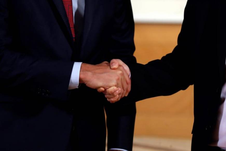 FOTOGRAFÍA. MADRID (ESPAÑA), 09.07.2019.- El presidente del gobierno Pedro Sánchez (i) y el líder de Podemos Pablo Iglesias. Efe.