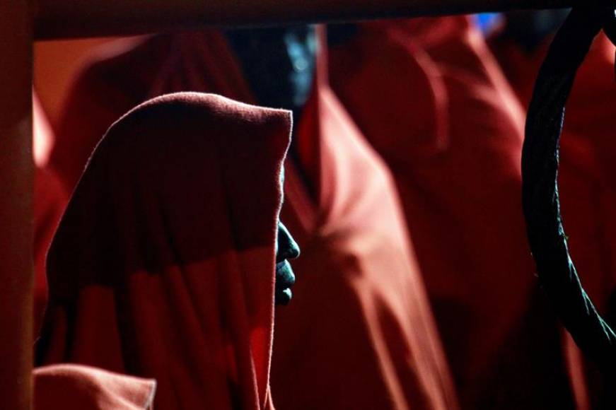 FOTOGRAFÍA. ALGECIRAS (ESPAÑA), 14.07.2019. Llegada de inmigrantes al puerto de Algeciras. Salvamento marítimo ha rescatado en las últimas horas. Efe