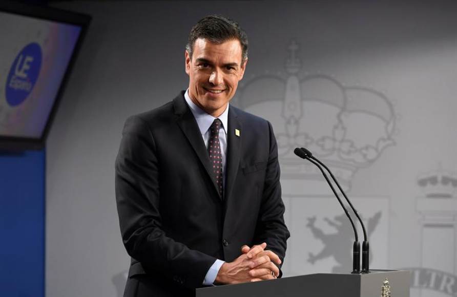 FOTOGRAFÍA. BRUSELAS (BÉLGICA), 02.07.2019. El presidente del Gobierno, Pedro Sánchez, en su comparecencia posterior al Consejo Europeo. Efe