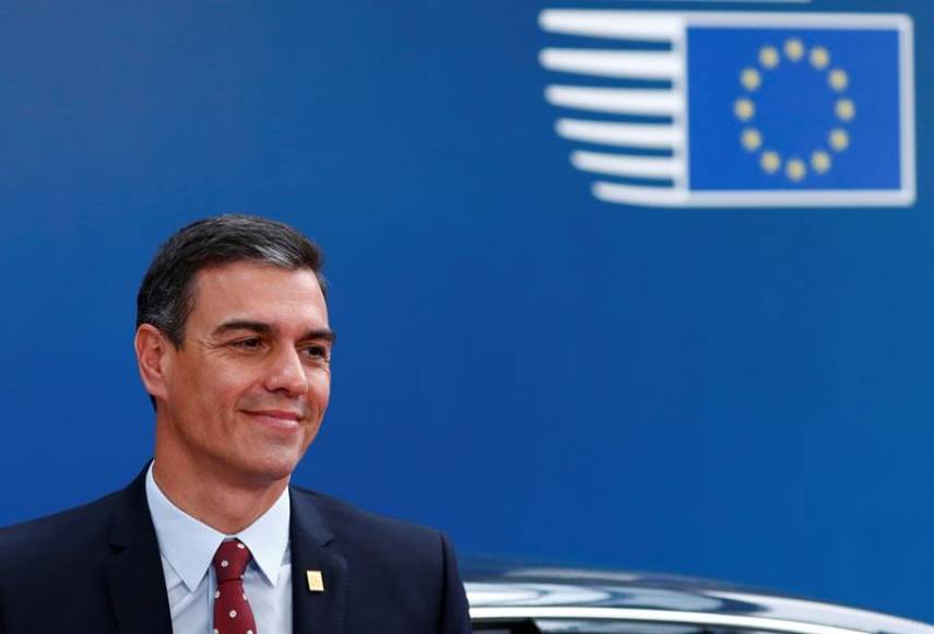 FOTOGRAFÍA. BRUSELAS (BÉLGICA), 1.07.2019. El presidente del Gobierno en funciones, Pedro Sánchez, este domingo en Bruselas. Efe.