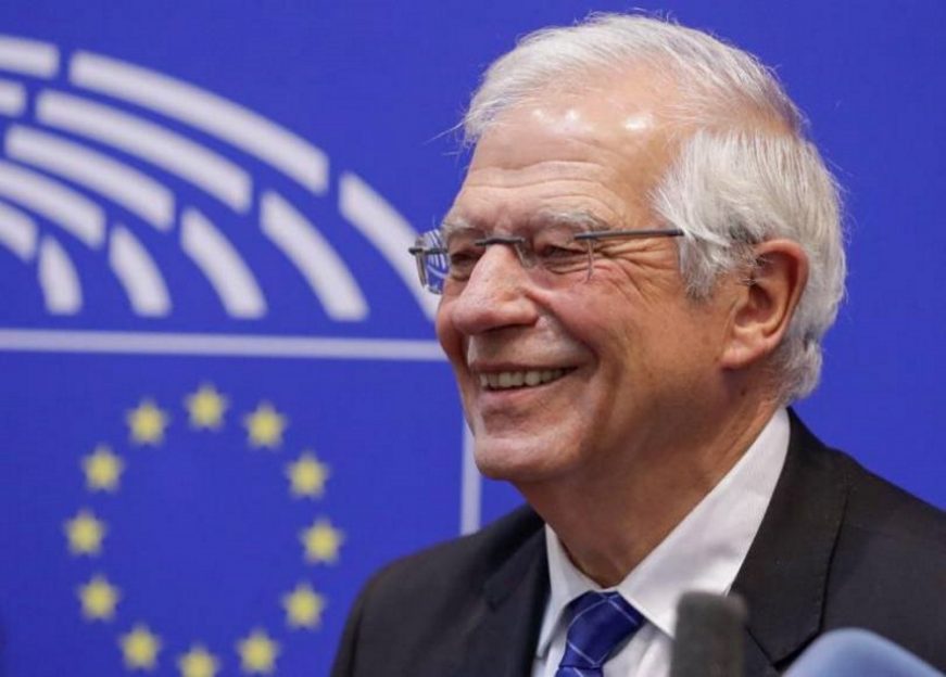 FOTOGRAFÍA. BRUSELAS (BÉLGICA), JUNIO DE 2019. El ministro de Exteriores, Josep Borrell, durante una rueda de prensa en Bruselas (Bélgica). Efe.