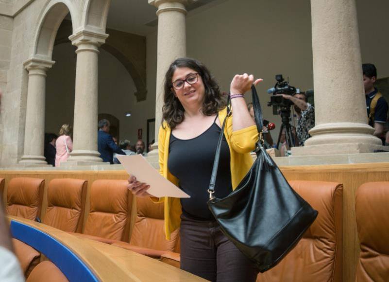 FOTOGRAFÍA. LOGROÑO (LA RIOJHA) ESPAÑA, JULIO DE 2019. La diputada de la formación de extrema izquierda en España (Podemos), Raquel Romero. Efe