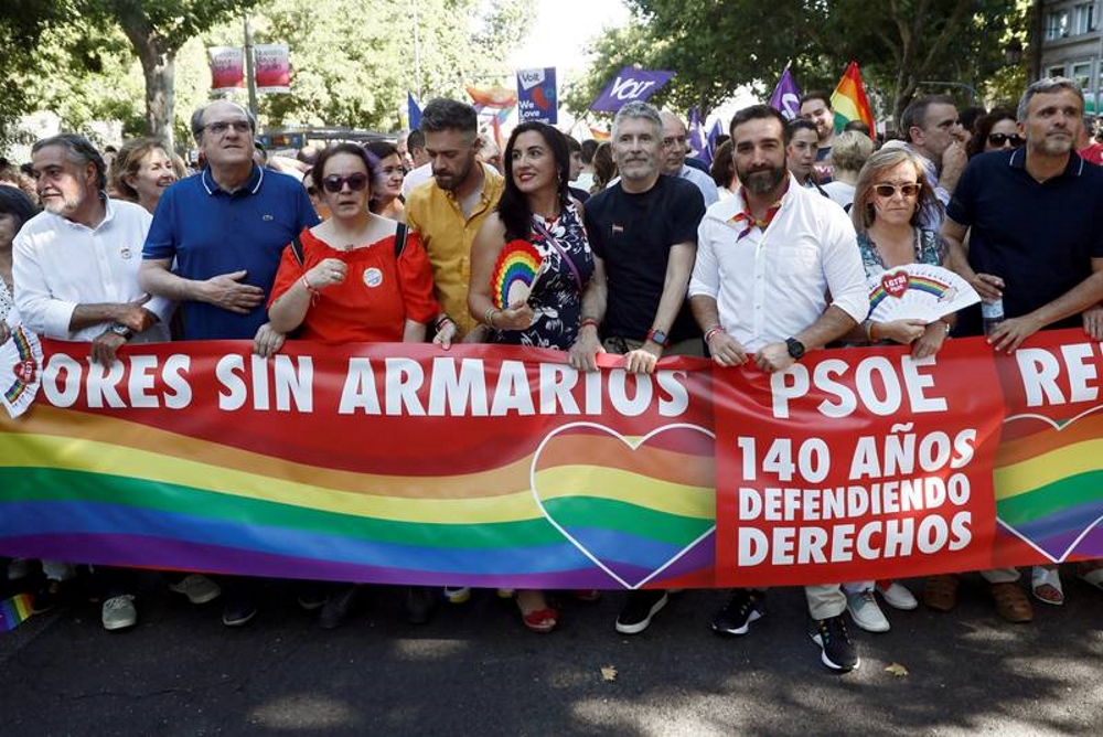 FOTOGRAFÍA. MADRID (ESPAÑA), 06.07.2019. Orgullo Gay Madrid 2019, lema «Mayores Sin Armarios. Historia, Lucha y Memoria. Por una ley estatal». Efe (9)