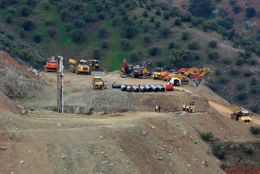 FOTOGRAFÍA. MÁLAGA (ESPAÑA), AÑO 2018. Vista general de las labores de rescate. Efe.