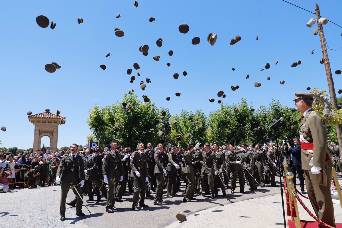 FOTOGRAFÍA. ZARAGOZA (ESPAÑA), 10.07.2019. El Rey entrega los Reales despachos a 406 nuevos oficiales del Ejército y Guardia Civil. Ñ Pueblo (14)