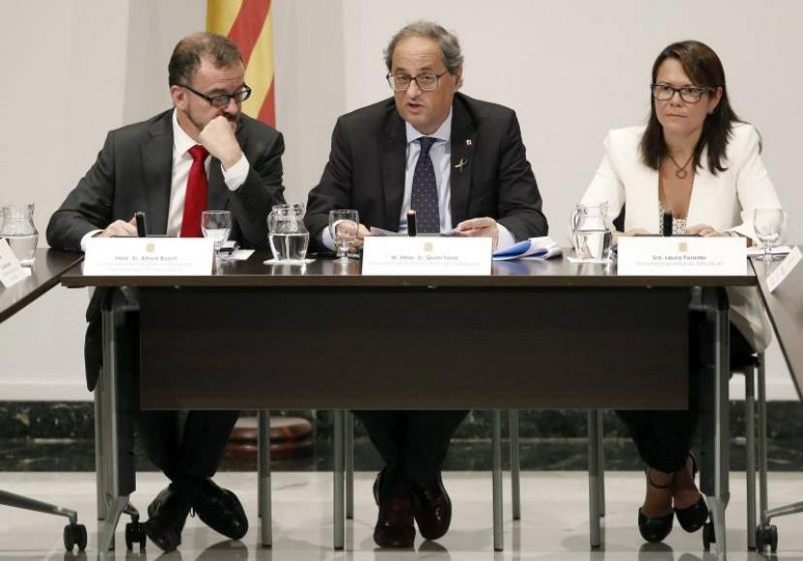 OTOGRAFÍA. BARCELONA (ESPAÑA), 26.07.2019. El presidente de la Generalitat Quim Torra activa el diplocat para internacionalizar el procés. Efe