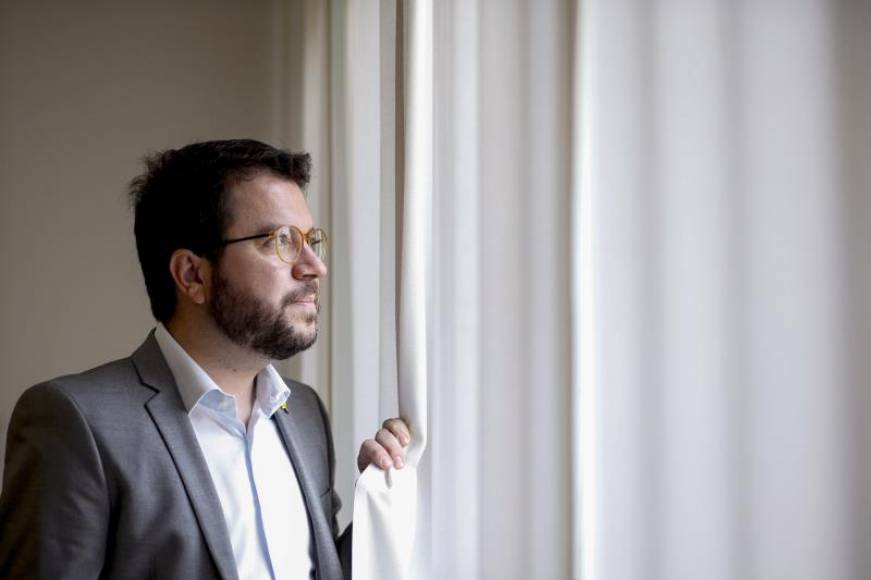 FOTOGRAFÍA. BARCELONA (ESPAÑA), 04.08.2019. El vicepresidente del Govern, Pere Aragonès, durante una entrevista con Efe. Efe.