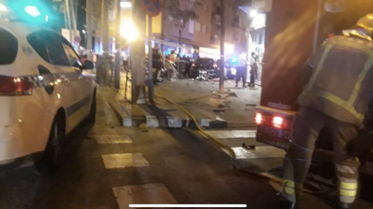 Atropellan a 9 personas de en una terraza de un bar del centro de Gerona (Cataluña)
