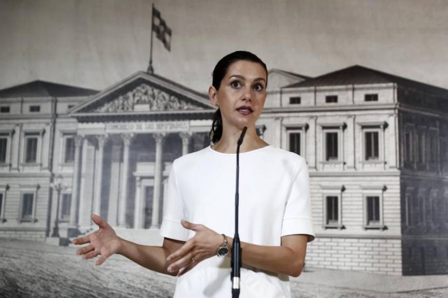 . FOTOGRAFÍA. MADRID (ESPAÑA), 27.08.2019. La portavoz del Grupo Parlamentario Ciudadanos (GPCs), Inés Arrimadas, alianza España suma, del PP. Efe