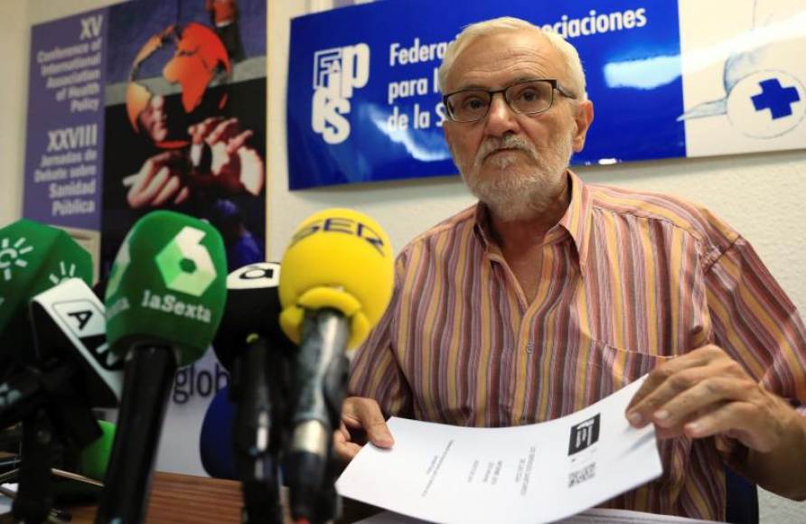 FOTOGRAFÍA. MADRID (ESPAÑA), 28.08.2019. Asociaciones para la Defensa de la Sanidad Pública (FADSP), Marciano Sánchez Bayle, mejor servicio sanitario,sanidad, sanidad publica. Efe