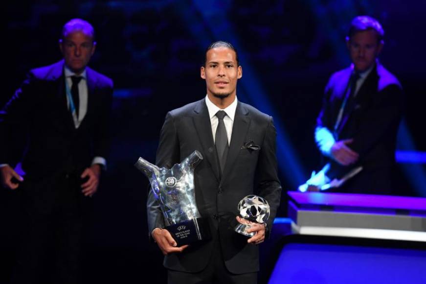 FOTOGRAFÍA. MÓNACO 8FRANCIA), 29.08.2019. Virgil van Dijk, defensa del Liverpool, Forum Grimaldi de Mónaco, premio al Jugador del Año (2019) de la UEFA. Efe