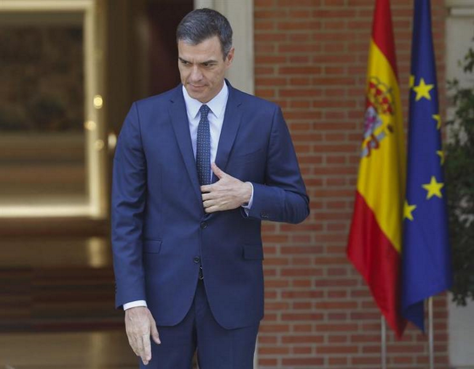 FOTOGRAFÍA. PALACIO DE LA MONCLOA DEL GOBIERNO DEL REINO DE ESPAÑA, AÑO 2019. El presidente del Gobierno en funciones, Pedro Sánchez. Efe