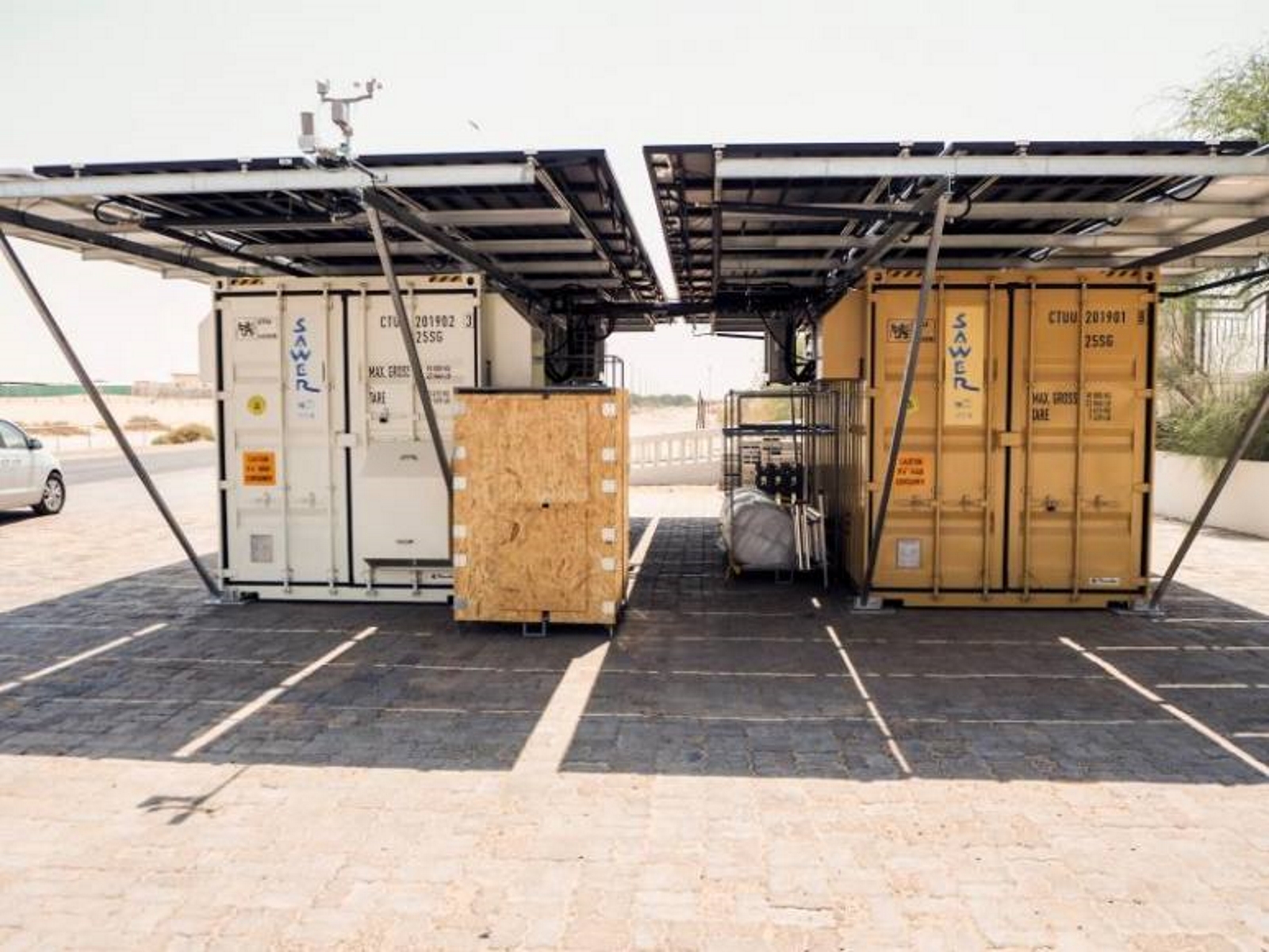 FOTOGRAFÍA. PRAGA (REPÚBLICA CHECA), 16.08.2019. El primer prototipo del llamado «Solar Air Water Energy Resource» (SAWER, Recurso Energético Solar para Aire y Agua). Efe