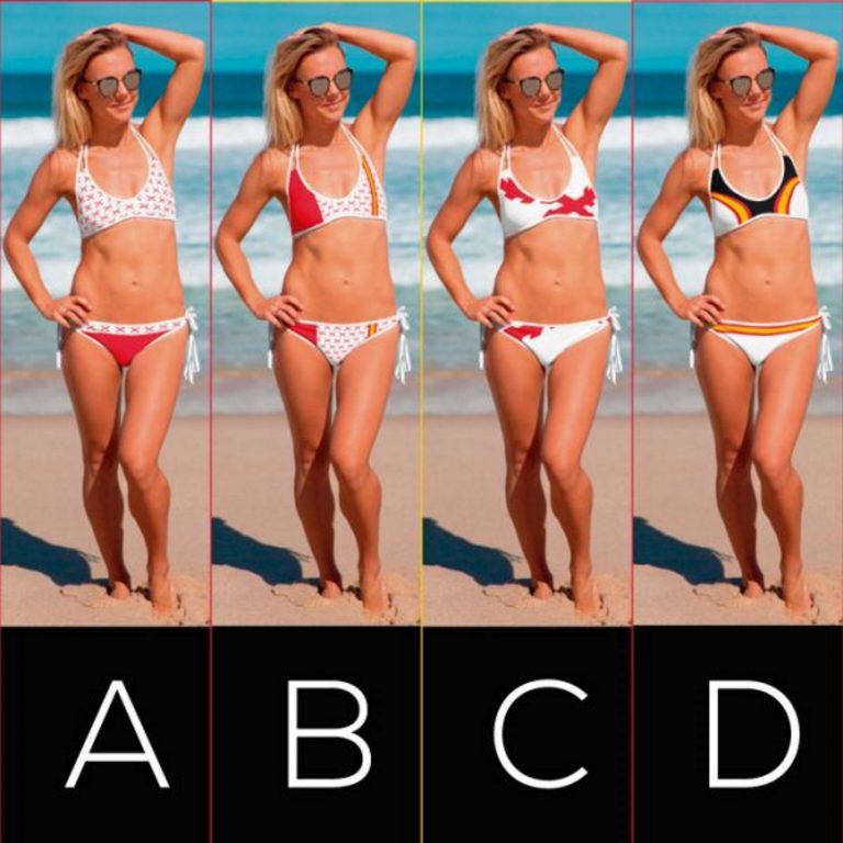 Arrasan en Cataluña los bikinis con bandera de España y «cruz de Borgoña» este verano