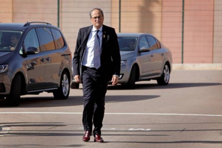Torra pasa 5 horas con los presos del «Procés» en la cárcel catalana