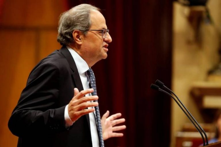 Torra: «El independentismo ha sido, es y será pacifico», los CDR no han hecho nada