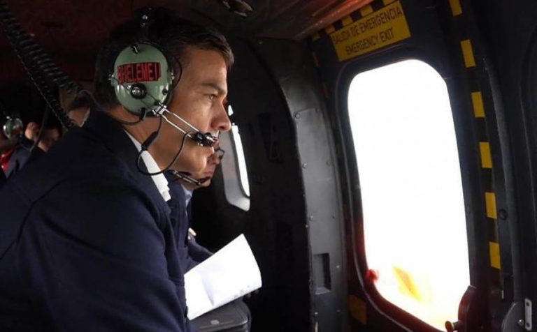 Sánchez sobrevuela las zonas afectadas por la Gota Fría o DANA en Alicante