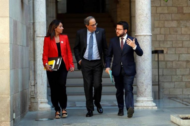 Torra llevará ante la Fiscalía al informe de «España Global» contra el Procés