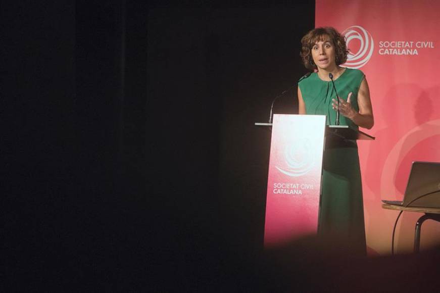 FOTOGRAFÍA. BARCELONA (ESPAÑA), 07.09.2019. España Global, Irene Lozano, inaugura la 'jornada sobre convivencia lingüística en Cataluña'. Efe