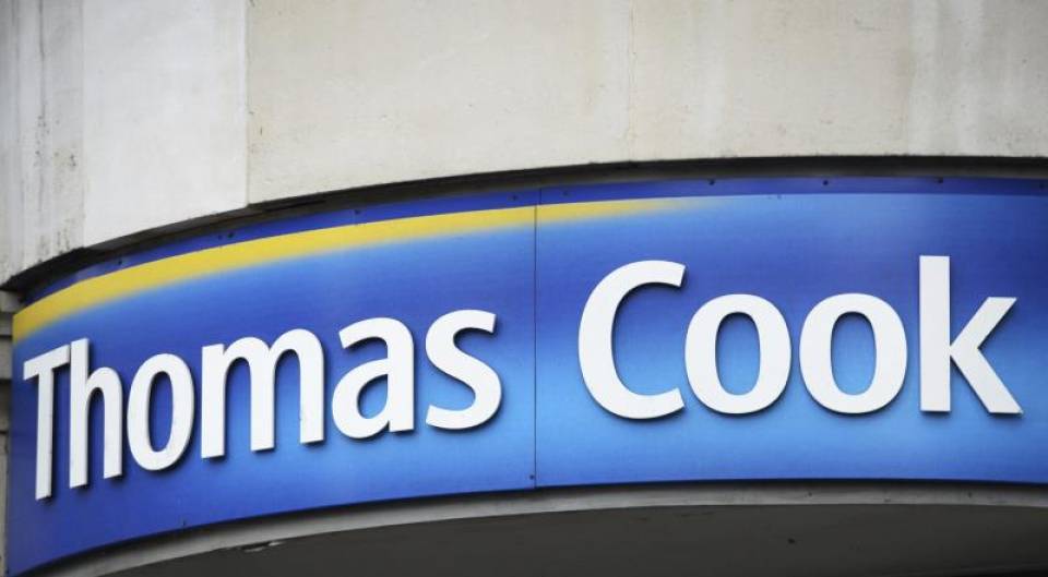 FOTOGRAFÍA. ESPAÑA, 23.09.2019. Logotipo del turoperador Thomas Cook. La quiebra del turoperador británico Thomas Cook. Efe