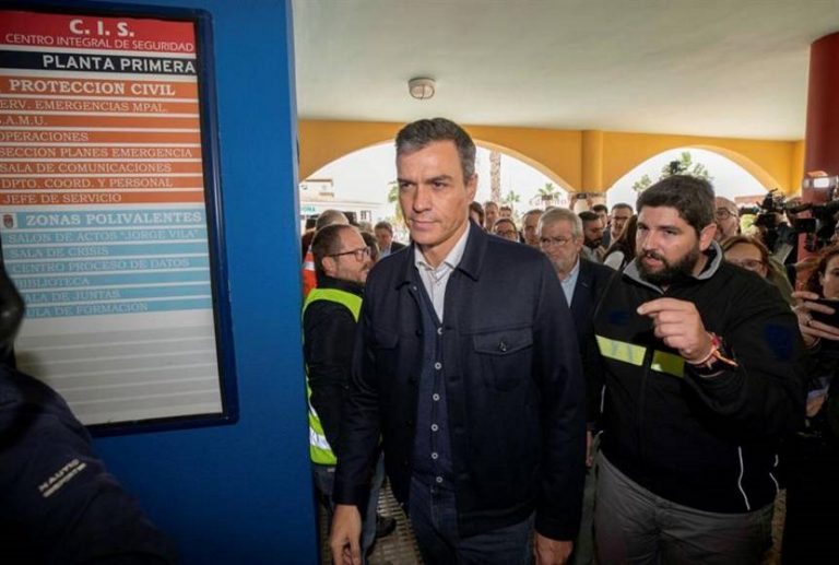 Sánchez: «El Gobierno de España va a ayudar» a las víctimas de la Gota Fría