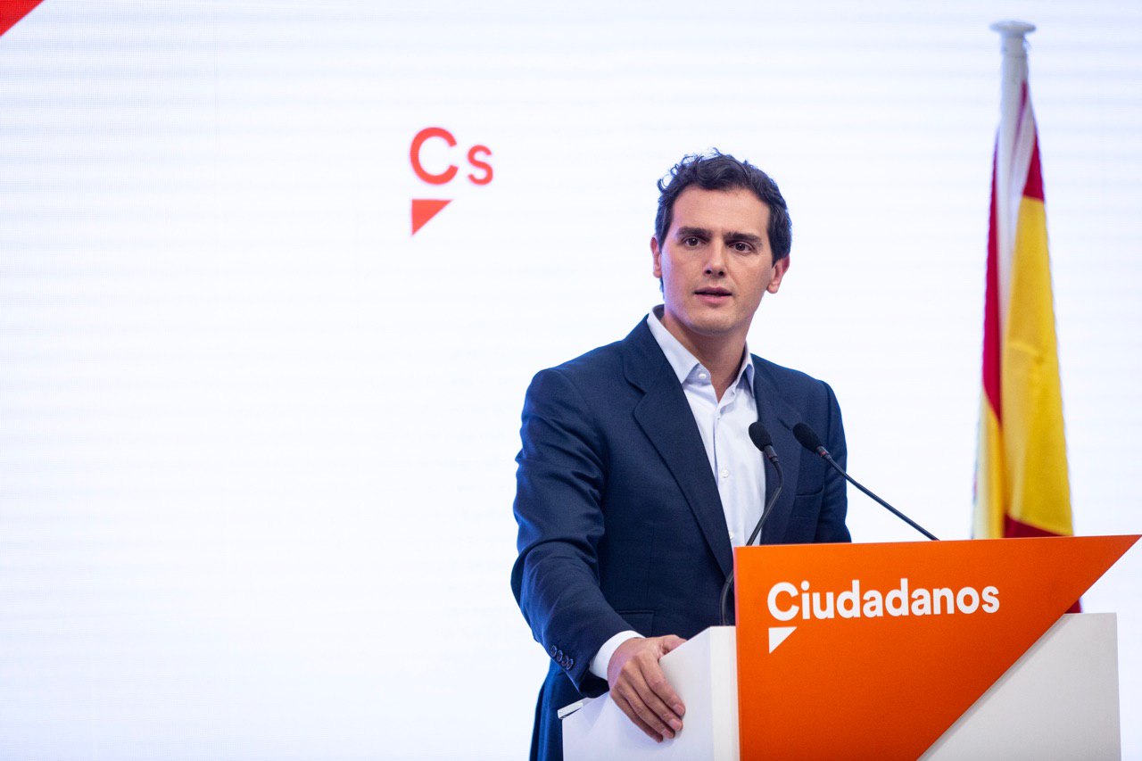 FOTOGRAFÍA. MADRID (ESPAÑA), 16.09.2019. Vista del presidente de Ciudadanos (Cs), Albert Rivera. Abstención a la investidura de Sánchez. Ñ Pueblo (1)